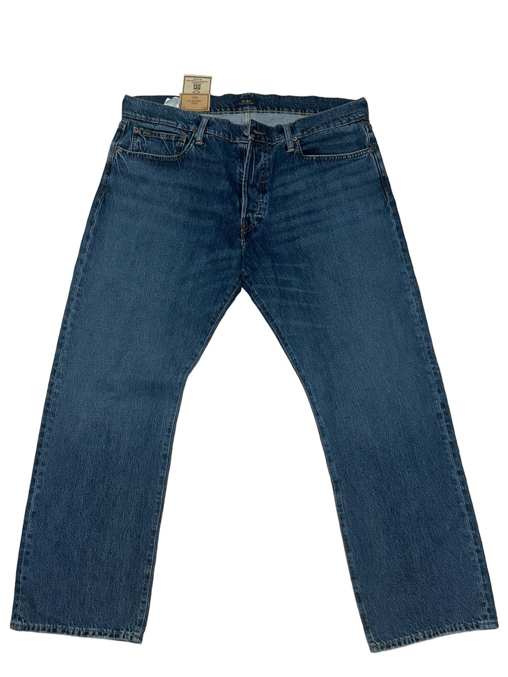 [NEW] Ralph Lauren Men's Straight-Leg Jeans in Dark Blue Denim